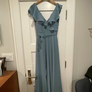 Morilee Flutter Sleeve Chiffon Bridesmaid Dress, in Size 6
